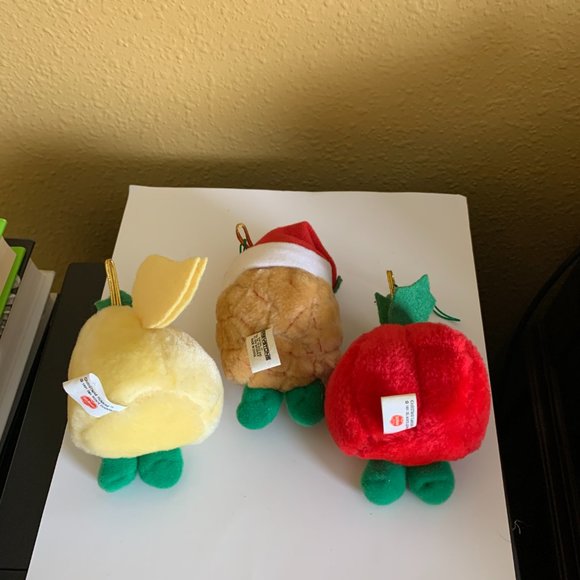 DEL MONTE YUMKINS Christmas Ornaments1991 6 FRUITS & VEGGIES Anthropomorphic - Picture 5 of 6